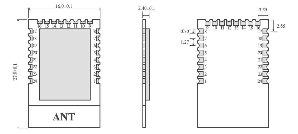 E18-MS1PA1-PCB_Size E18-MS1PA1-PCB_Size