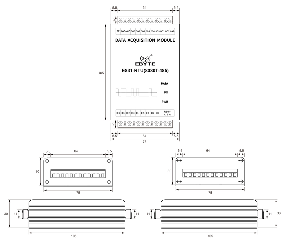 E831-RTU(8080T-485) - size1000-01 E831-RTU(8080T-485) - size1000-01