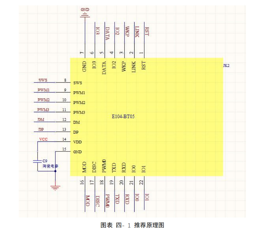 蓝牙模块工作电路图 5