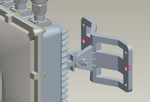 图2LoRaWAN网关壁挂安装示意图 图2LoRaWAN网关壁挂安装示意图