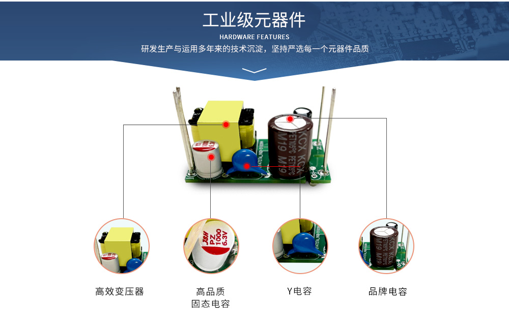 工业级电源模块元器件 AM11_08