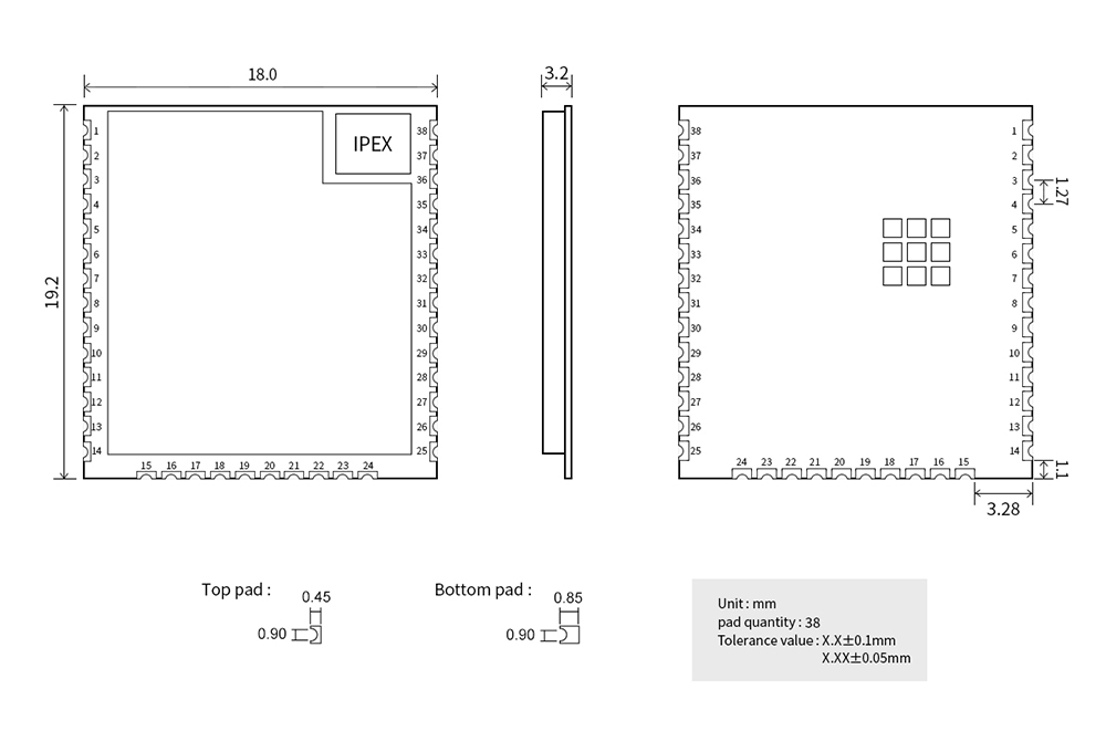 ESP32-WROOM-32UE ESP32-WROOM-32UE