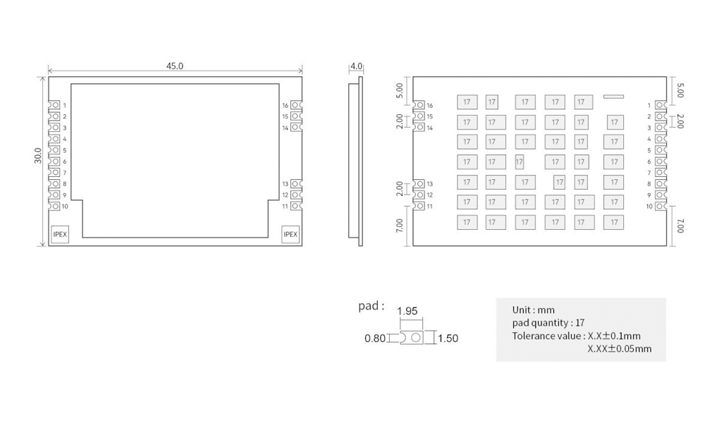 功率放大器PA模块引脚 功率放大器PA模块引脚