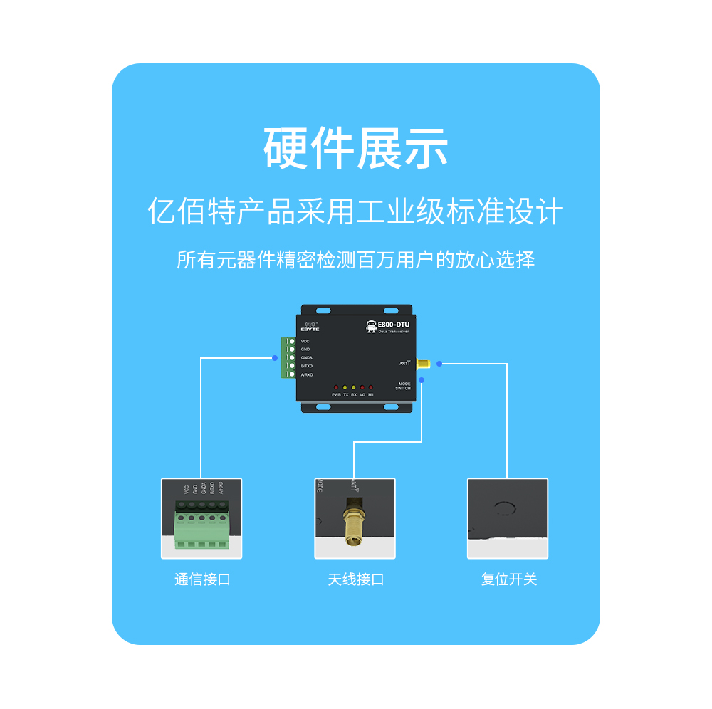 数传电台通信接口 LoRa扩频数传电台 03