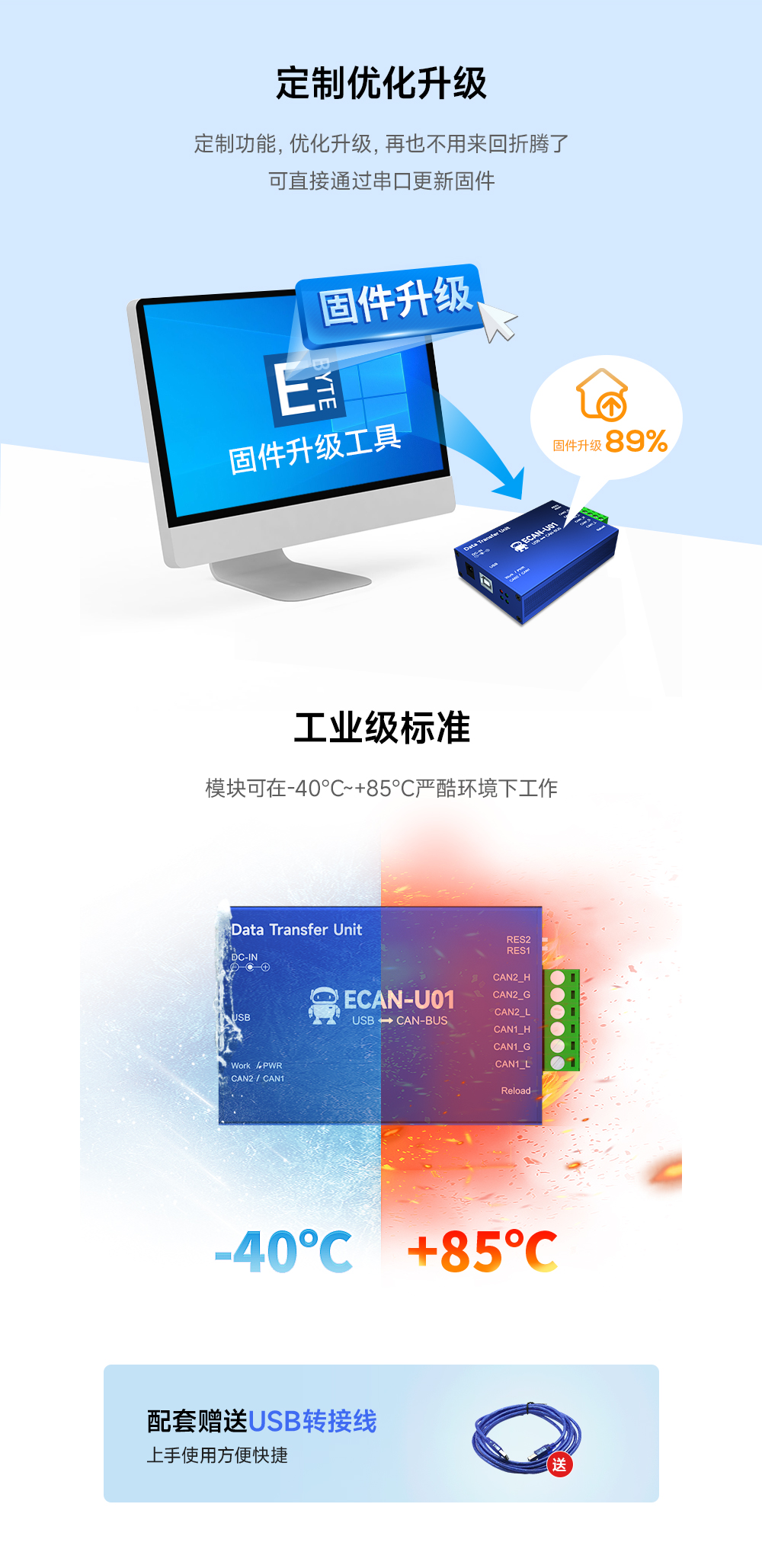 ECAN-U01 隔离型can转USB协议转换器_08