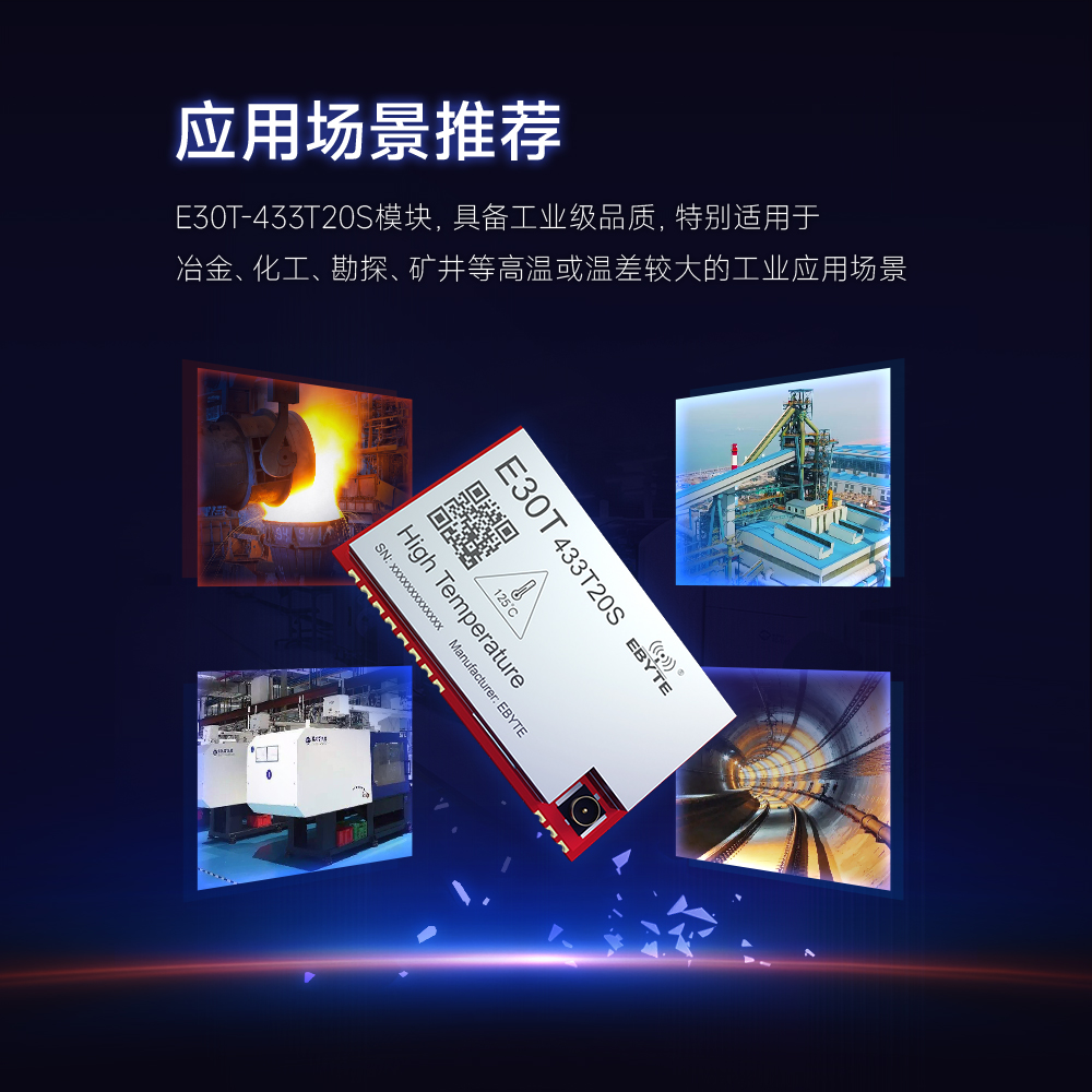 耐高温无线收发模块物联网应用 耐高温无线串口透传模块