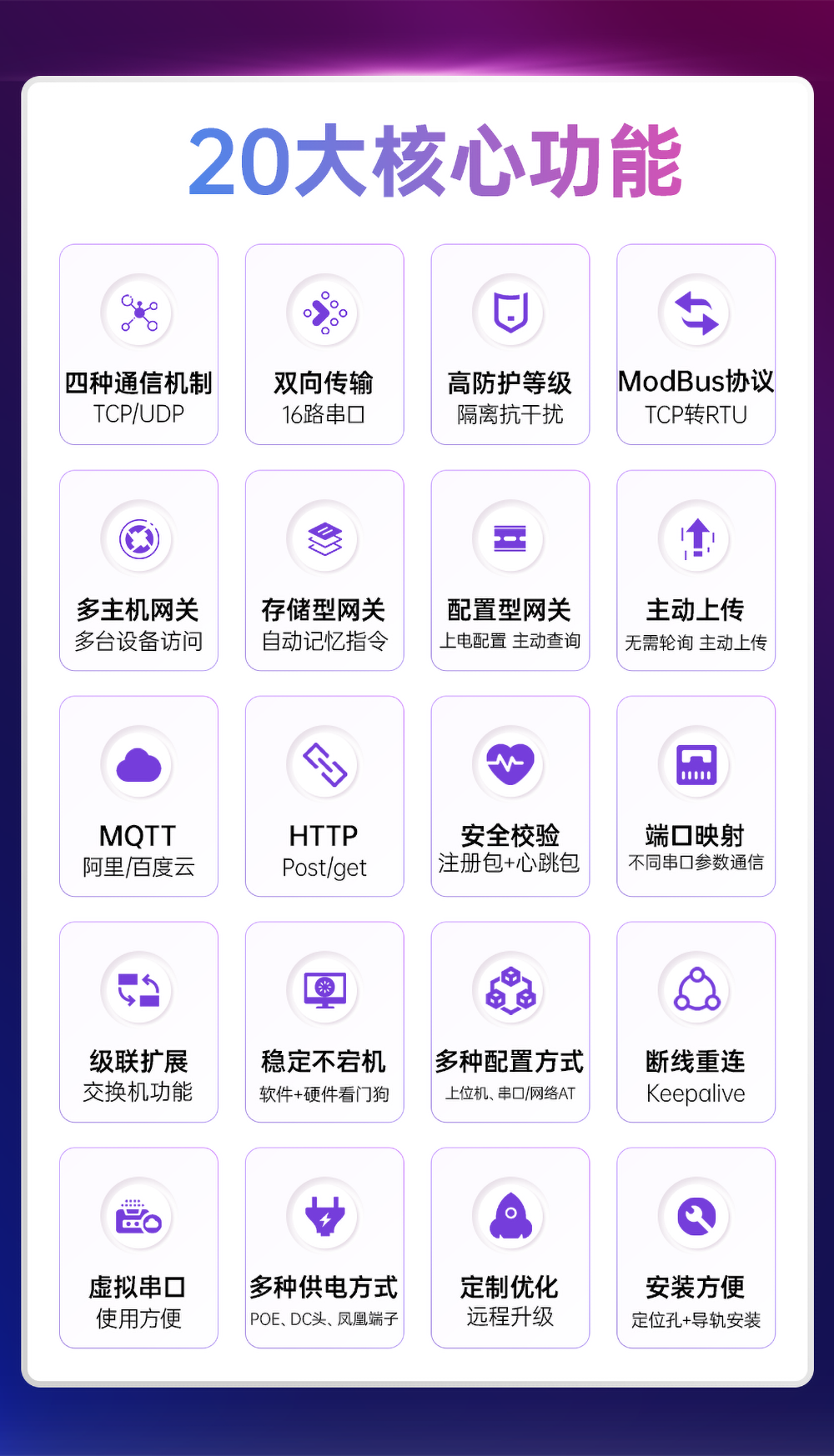 串口服务器核心功能
