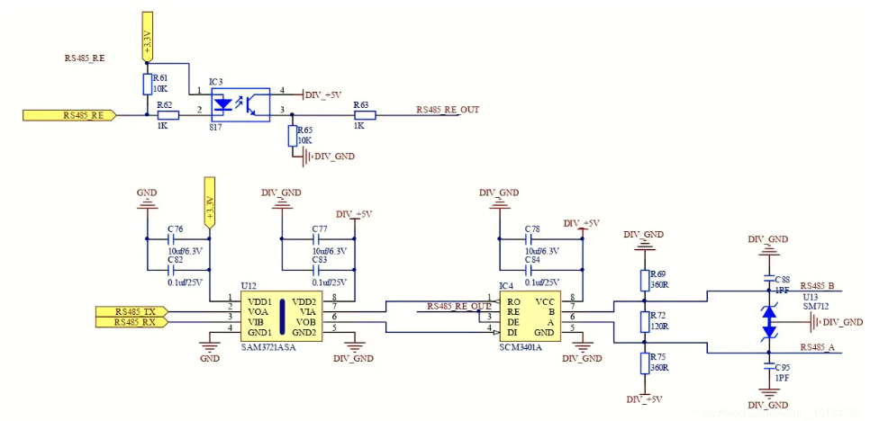 485隔离电路方案