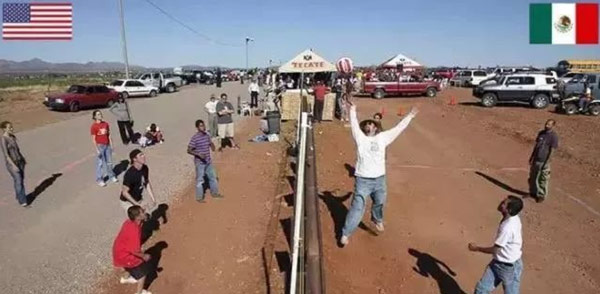 美国、墨西哥国境线