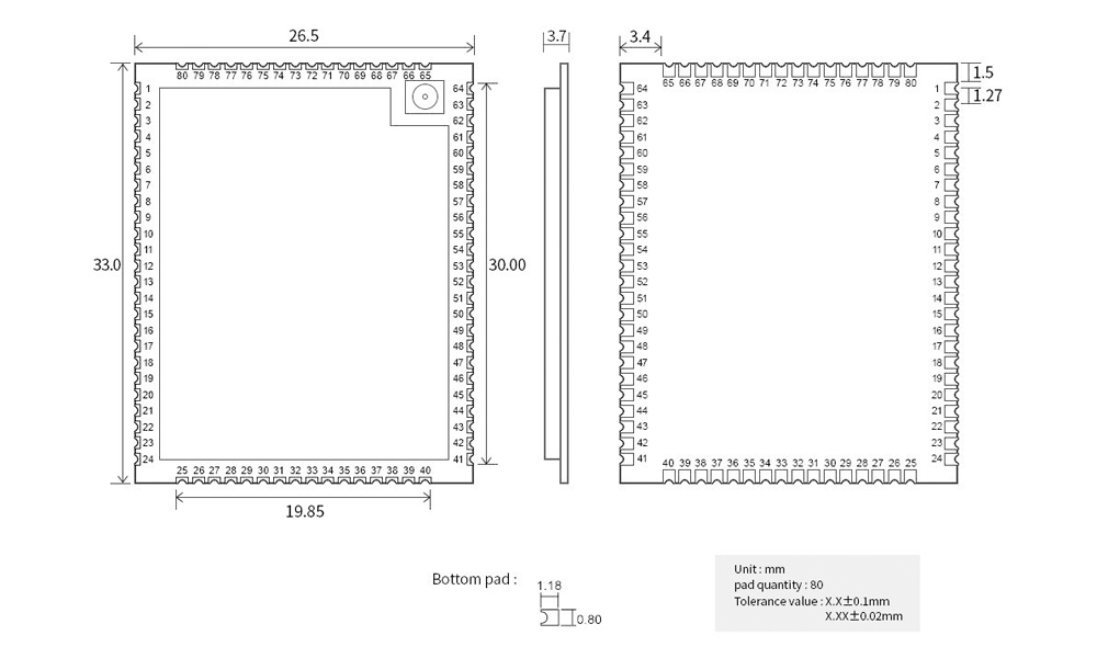 RD400D数传电台模块引脚 RD400D数传电台模块引脚