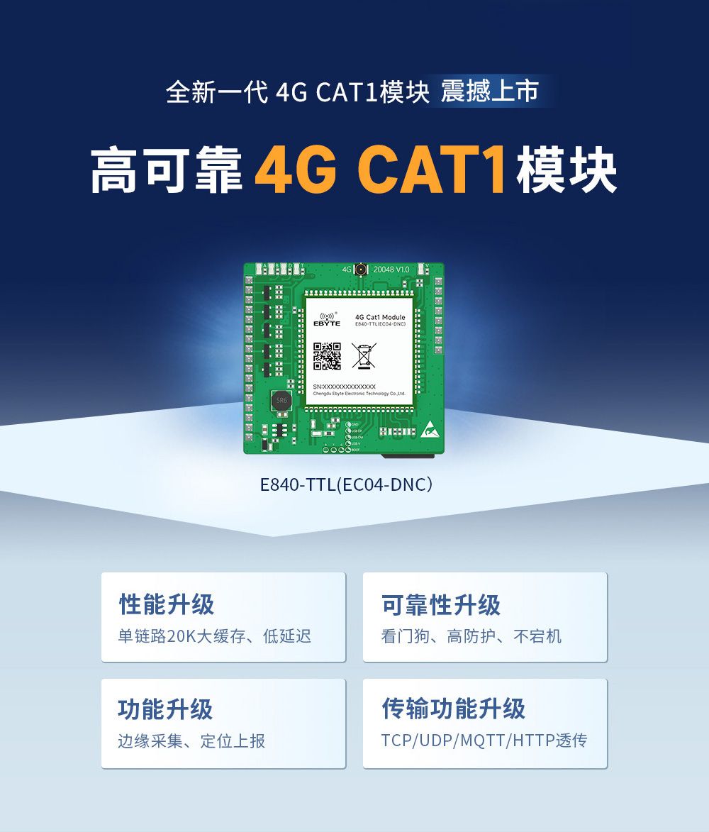 4G cat (1) 4G cat1透传模块
