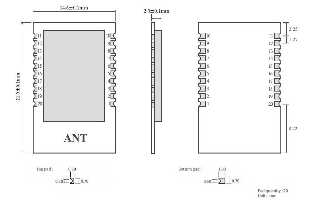 E104-BT02引脚定义 E104-BT02引脚定义