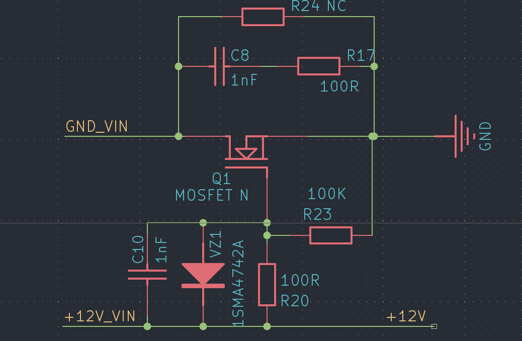 MOS管防反接电路2 MOS管防反接电路2