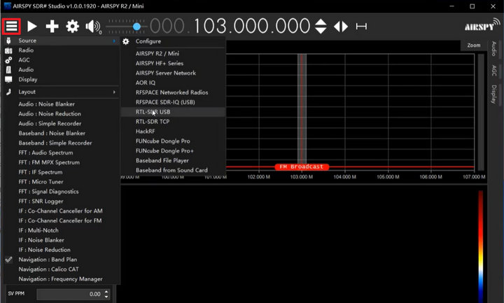 6  使用RTL-SDR打开软件无线电