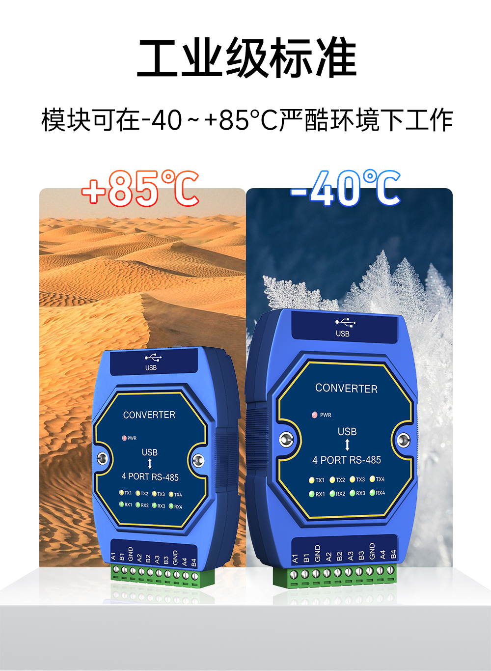 E810-U41S USB转4路RS485串口模块 (10)