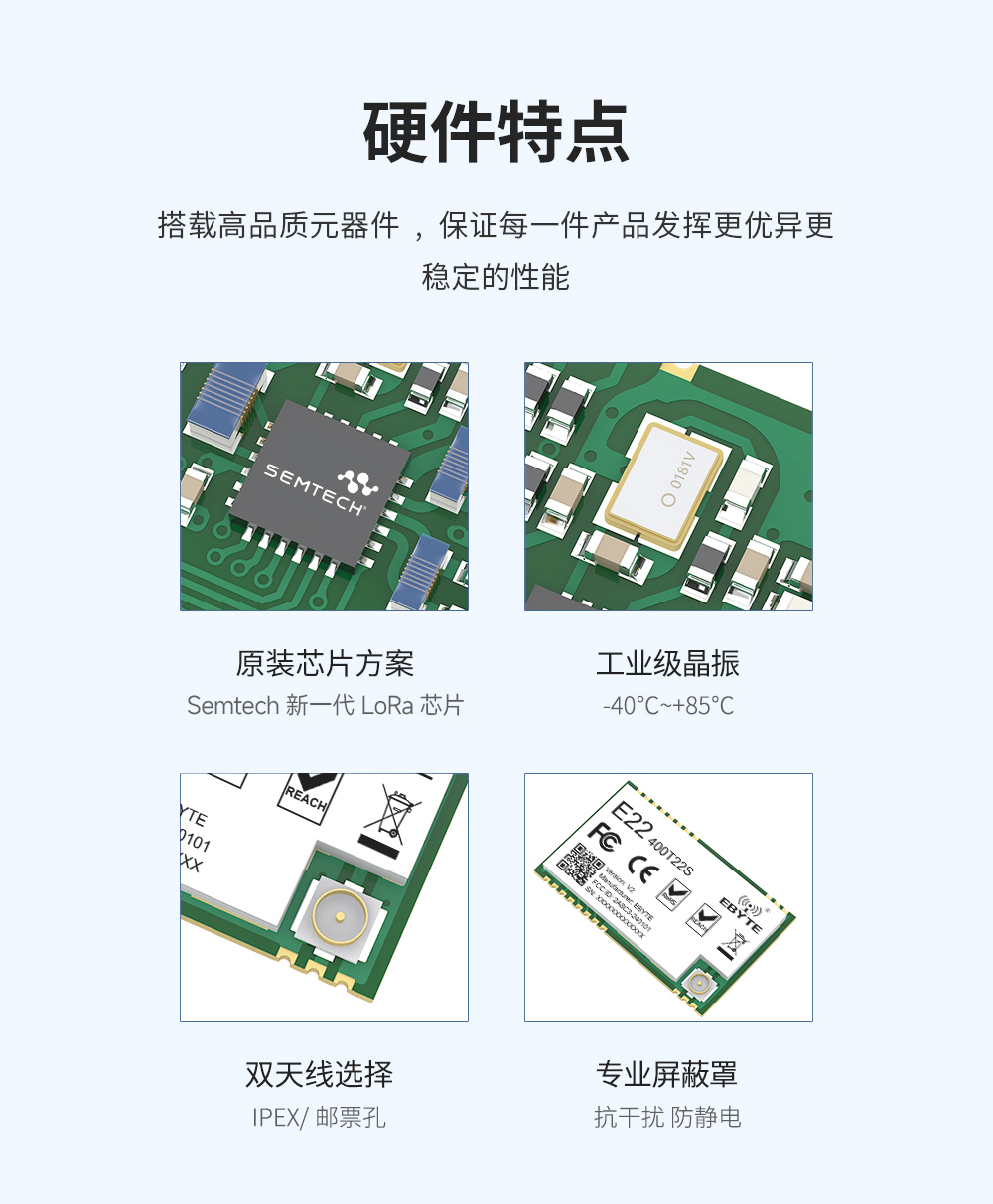 lora扩频模块 硬件特点