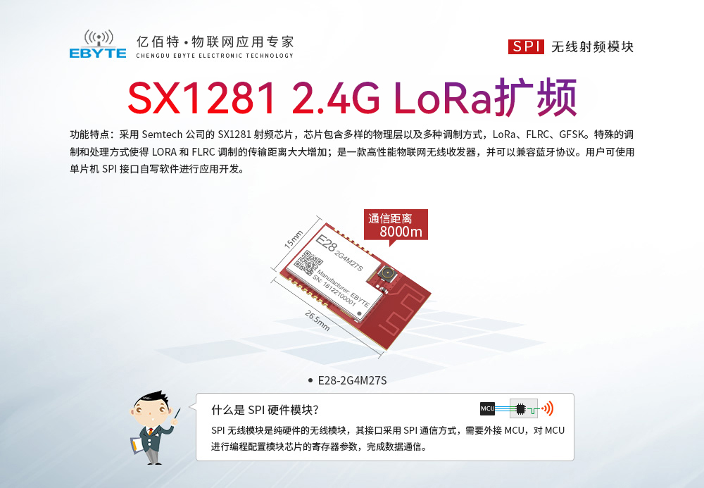 E28-2G4M27S LoRa扩频模块 (1)