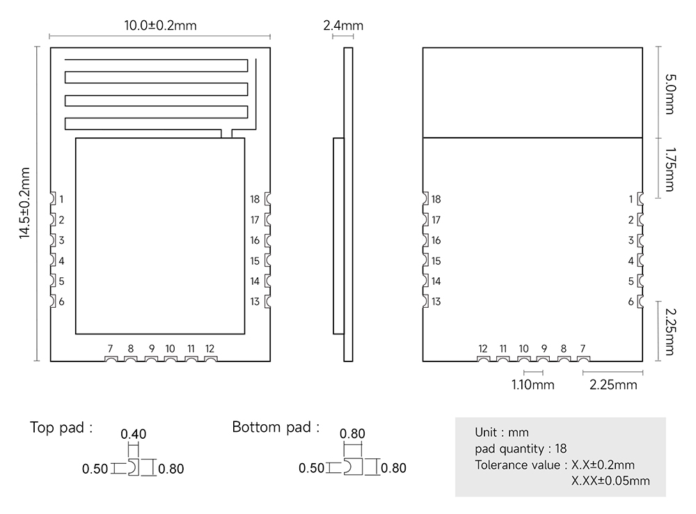 引脚 EWM104-BT09SP 引脚 EWM104-BT09SP