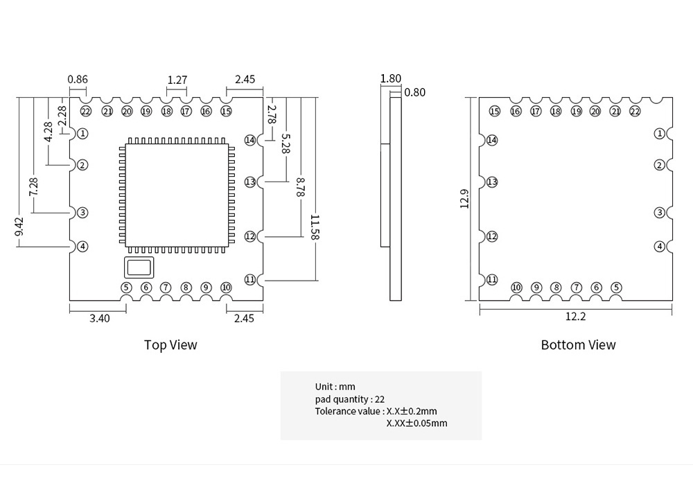引脚 EWM103-WF8723DU 引脚 EWM103-WF8723DU