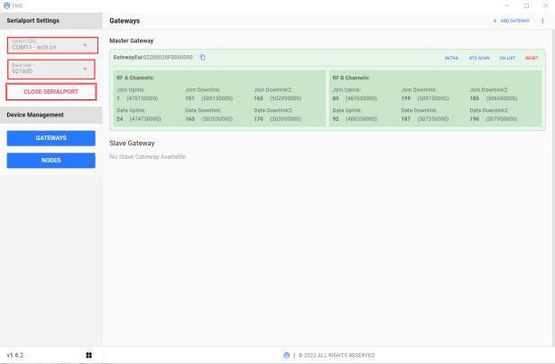 3FMS系统LORA DTU网关上位机配置 3FMS系统LORA DTU网关上位机配置