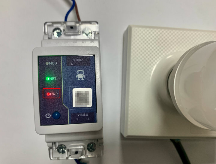 1遥控开关与实物连接