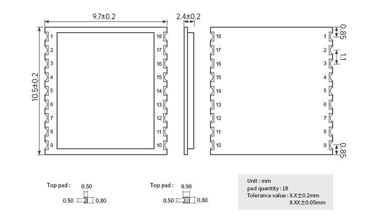E108-GN04引脚图 E108-GN04引脚图