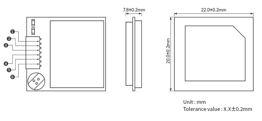 E108-GN04D引脚图 E108-GN04D引脚图