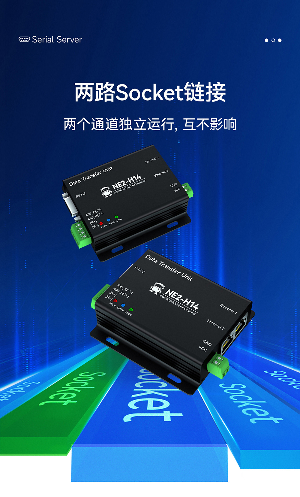 NE2-H14 2路串口转以太网串口服务器 (12) NE2-H14 2路串口转以太网串口服务器 (12)