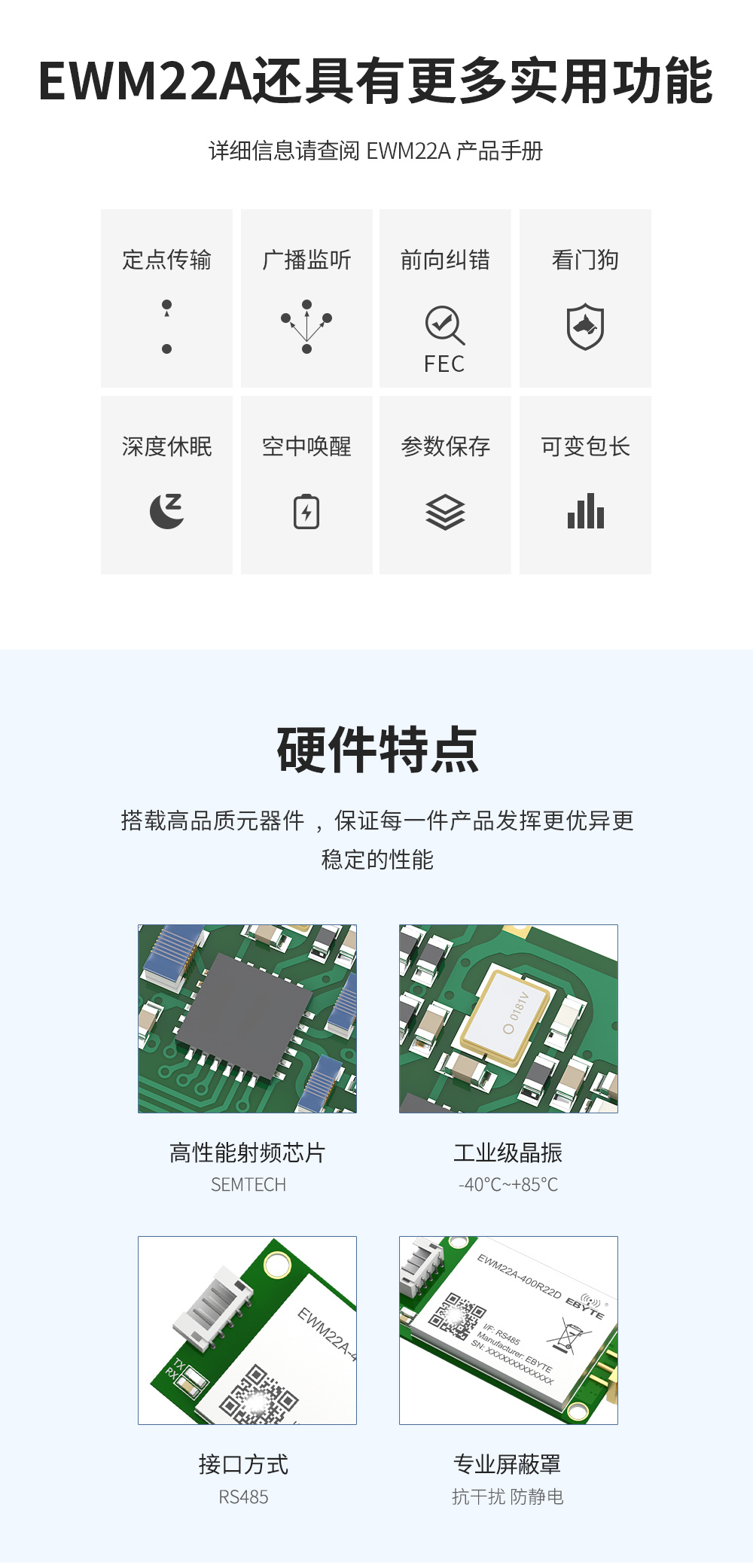 EWM22A-400R22D LoRa无线模块 (7)