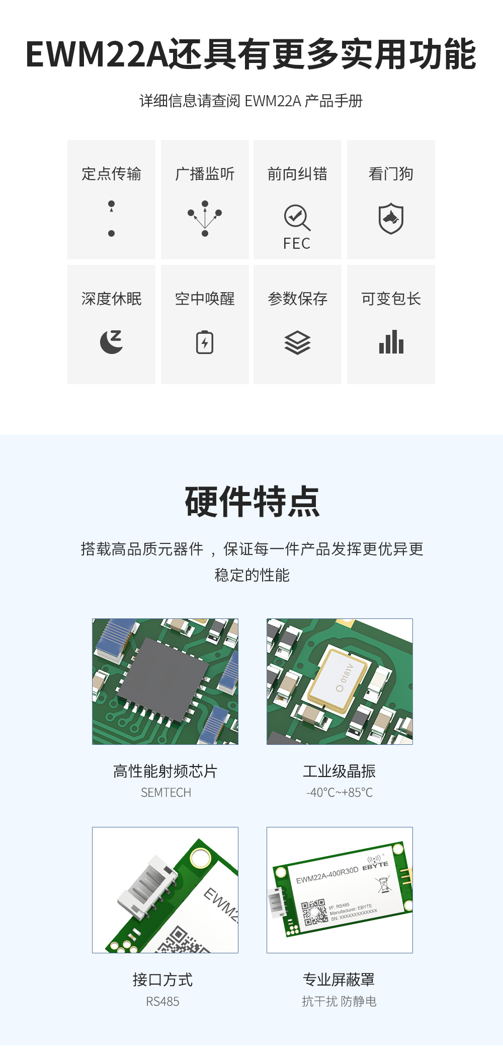 EWM22A-400R30D LoRa无线模块 (7)