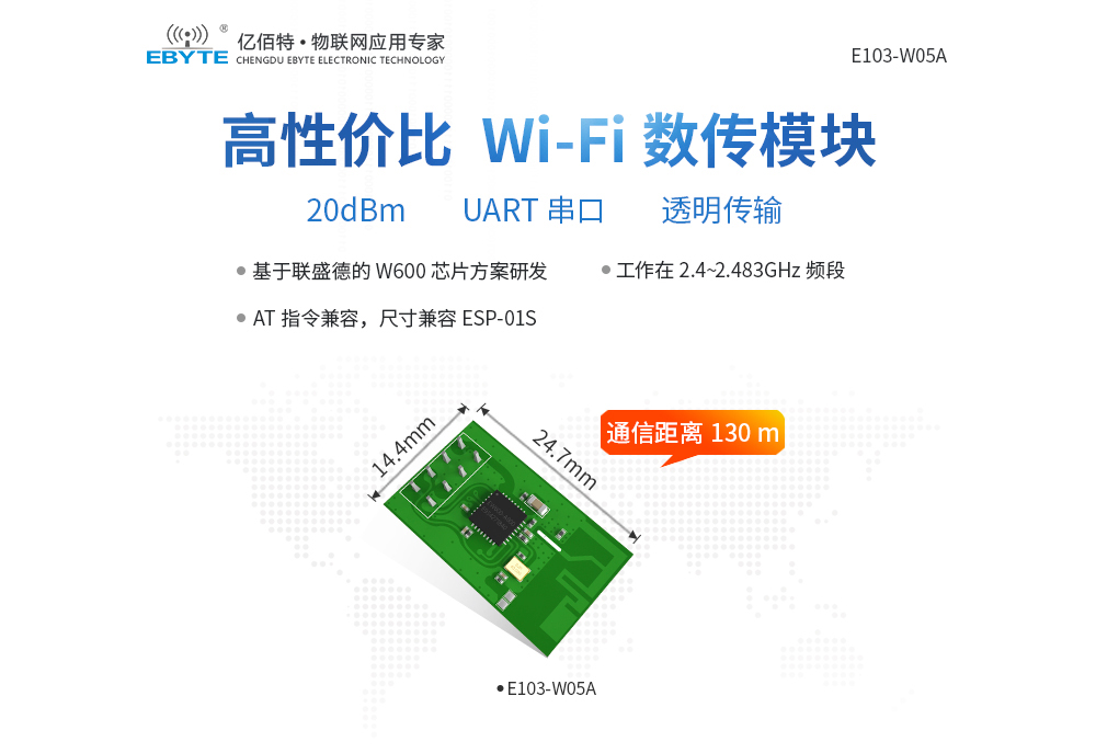 E103-W05A 高性价比WiFi数传模块