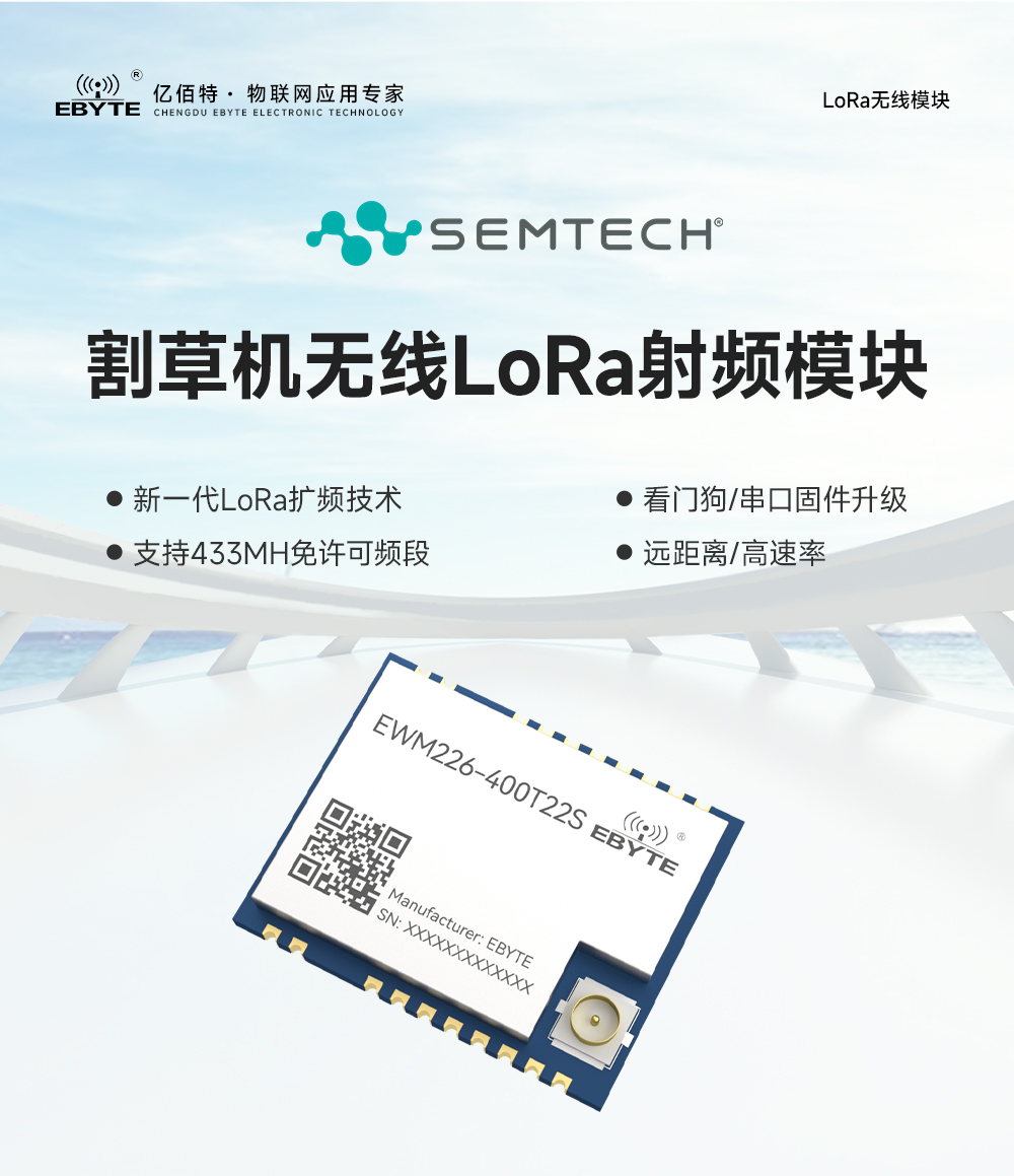 EWM226-400T22S 割草机LoRa无线数传模块 (1)