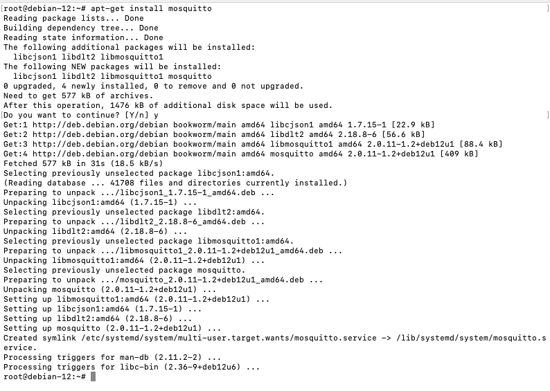 1  Mosquitto的安装与部署
