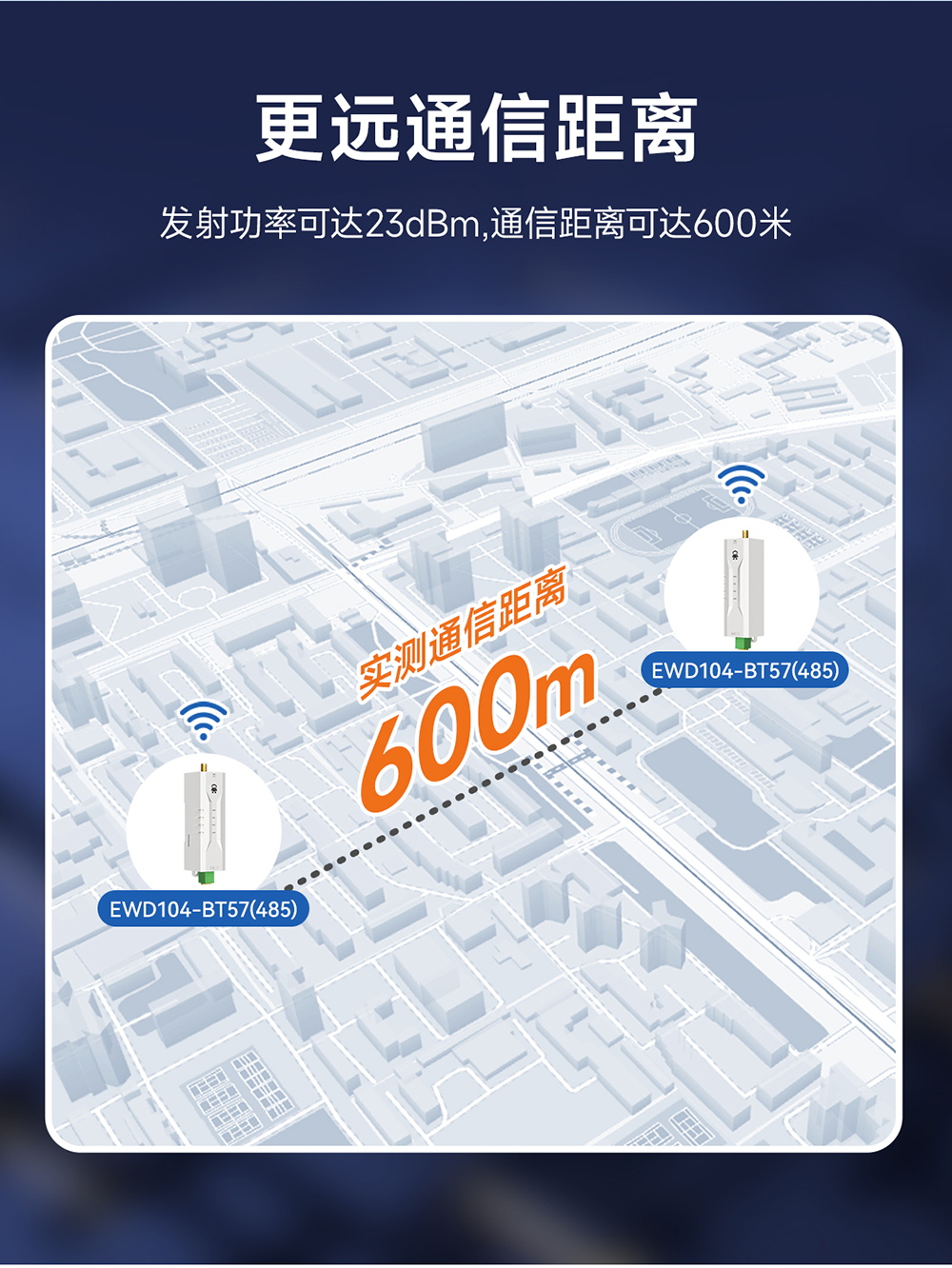 EWD104-BT57(490) RS485转蓝牙无线转换器详情