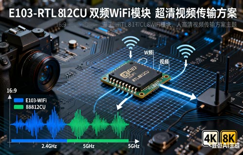 E103-RTL8812CU双频WiFi模块的超清视频传输方案详解