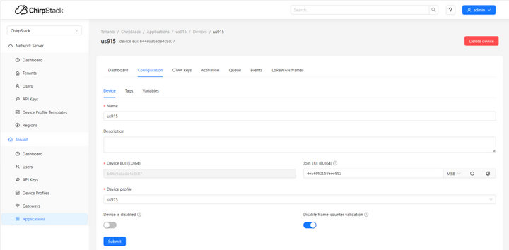 2 LoRaWAN节点电台