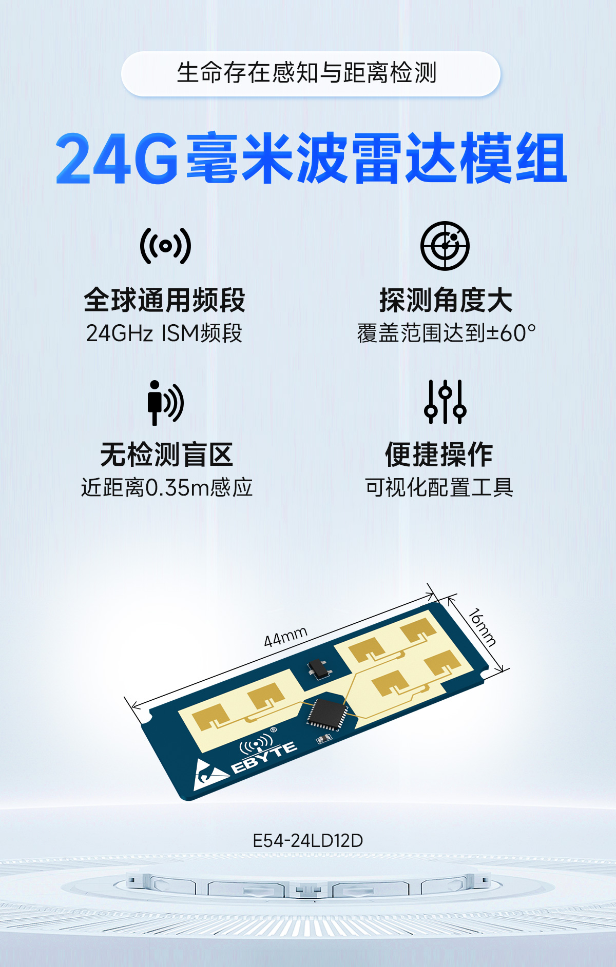 E54-24LD12D 24G毫米波雷达模块 (1)