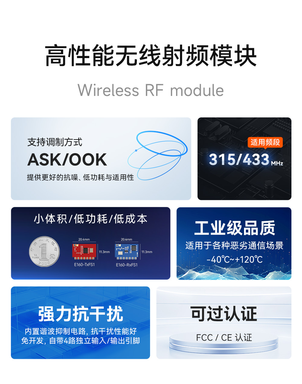 高性能超外差无线射频模块 (2)