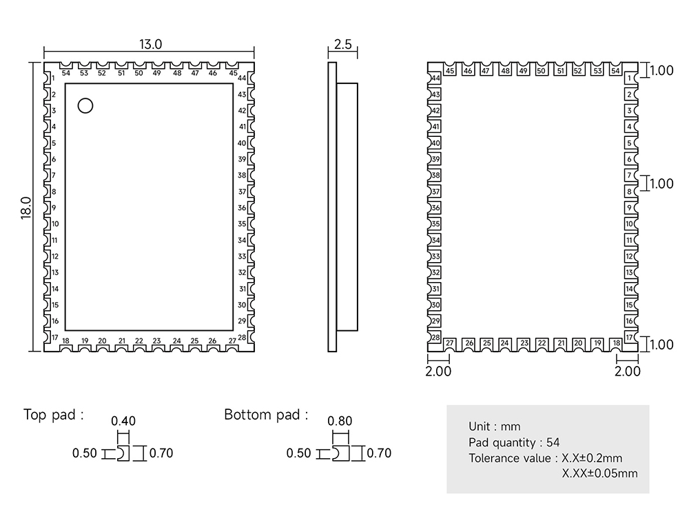 引脚 EWM104-BT5125(DAC)蓝牙音频模块 引脚 EWM104-BT5125(DAC)蓝牙音频模块