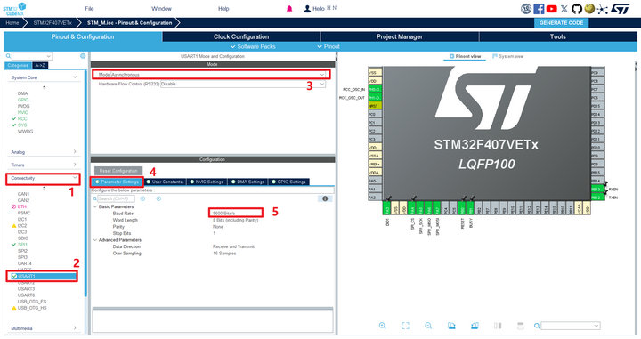 14 STM32单片机的M系列LoRa模块透传教程