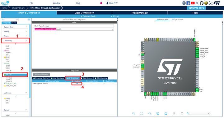 15 STM32单片机的M系列LoRa模块透传教程