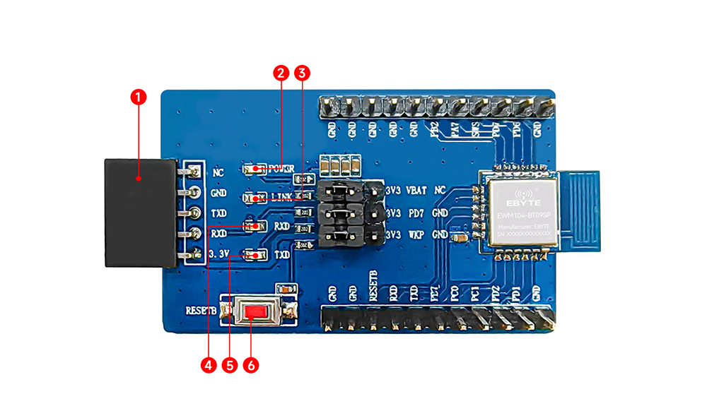 引脚 EWT104-BT09SP