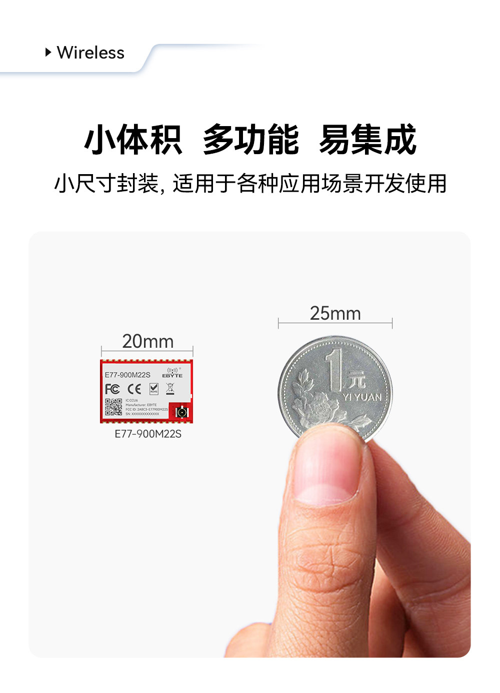 LoRaWAN扩频模块尺寸