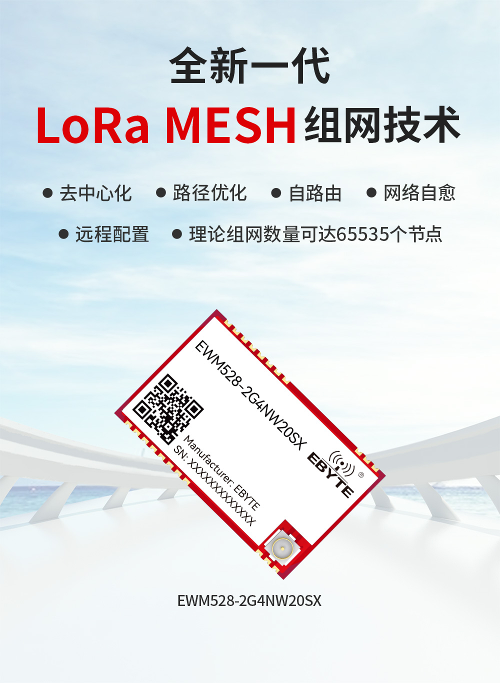 EWM528-2G4NW20SX 串口LoRa MESH组网模块_01