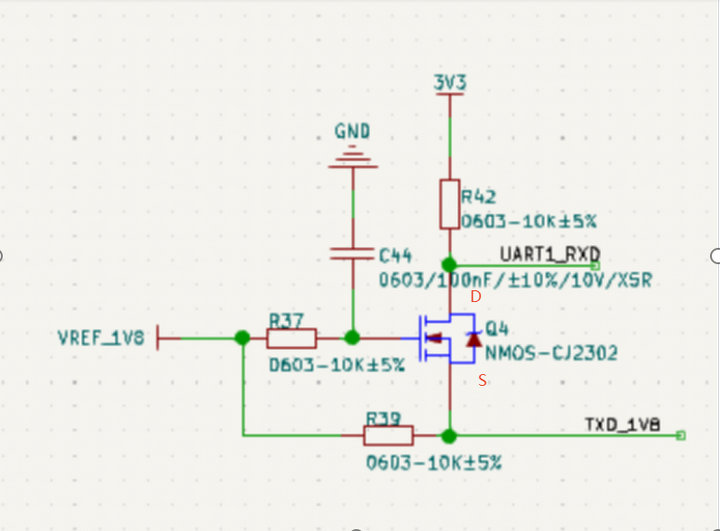 NMOS管电平转换电路