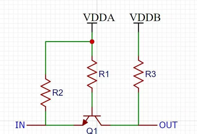 三极管电平转换电路
