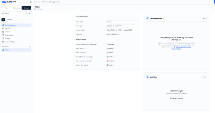 6 TTN服务器配置 6 TTN服务器配置