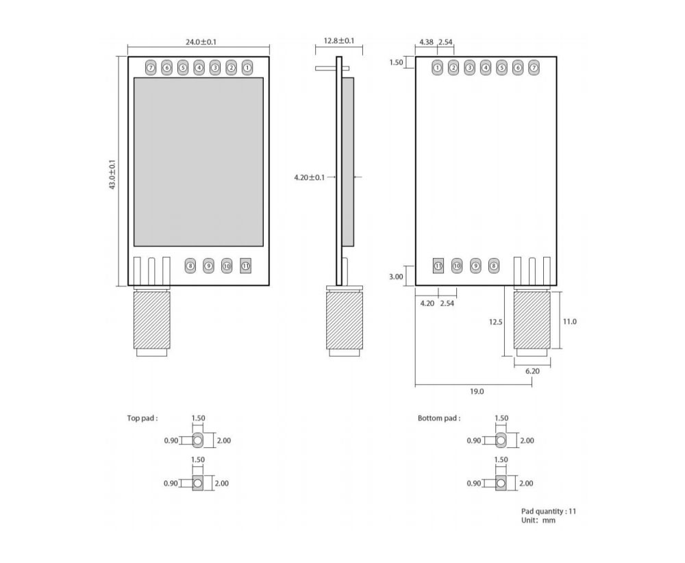 引脚 EWM290-400T30D