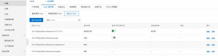 2 ECAN-E02在阿里云中如何使用MQTT模式通信测试 2 ECAN-E02在阿里云中如何使用MQTT模式通信测试