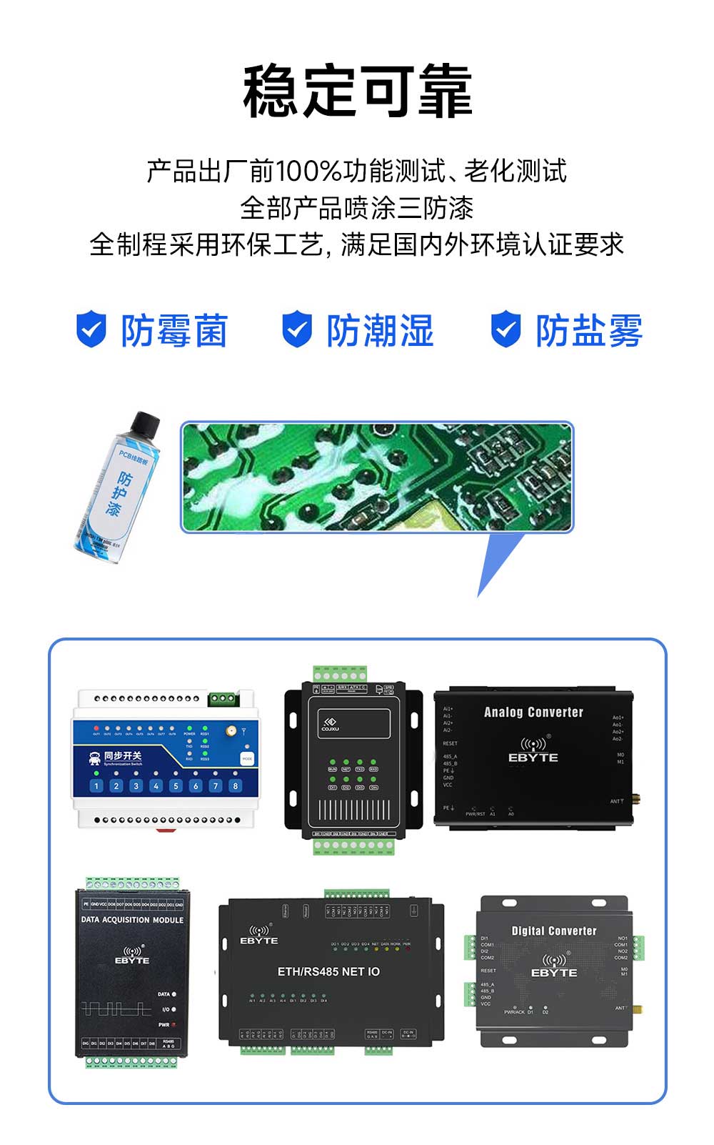 数传对传模块三防漆防护 数传对传模块三防漆防护